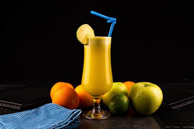 orange and pear juice