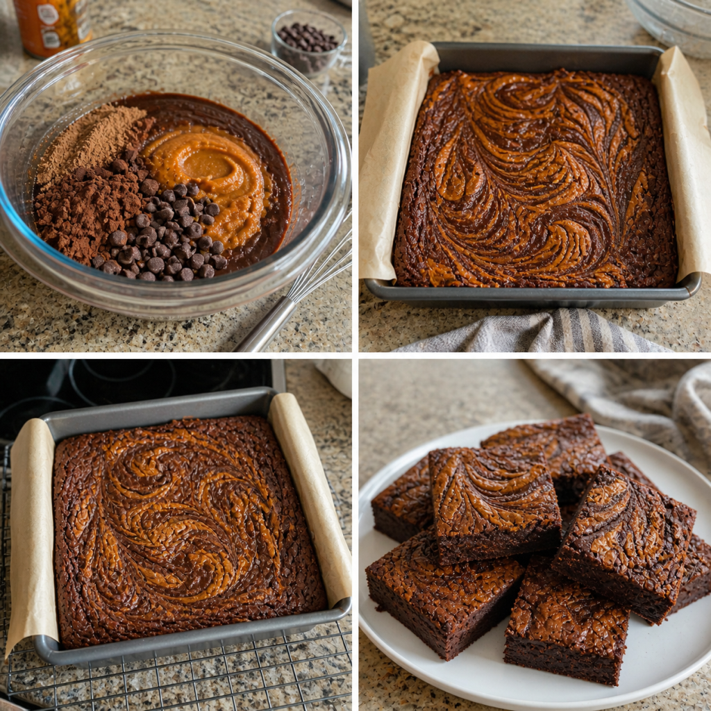 how to make pumpkin spice brownies