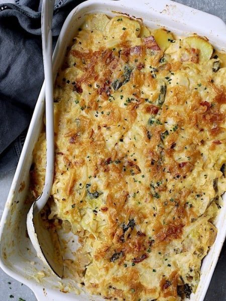 Cabbage potato with cheddar cheese