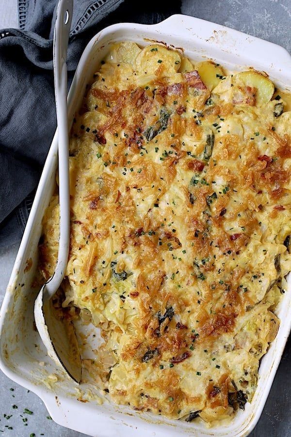 Cabbage potato with cheddar cheese