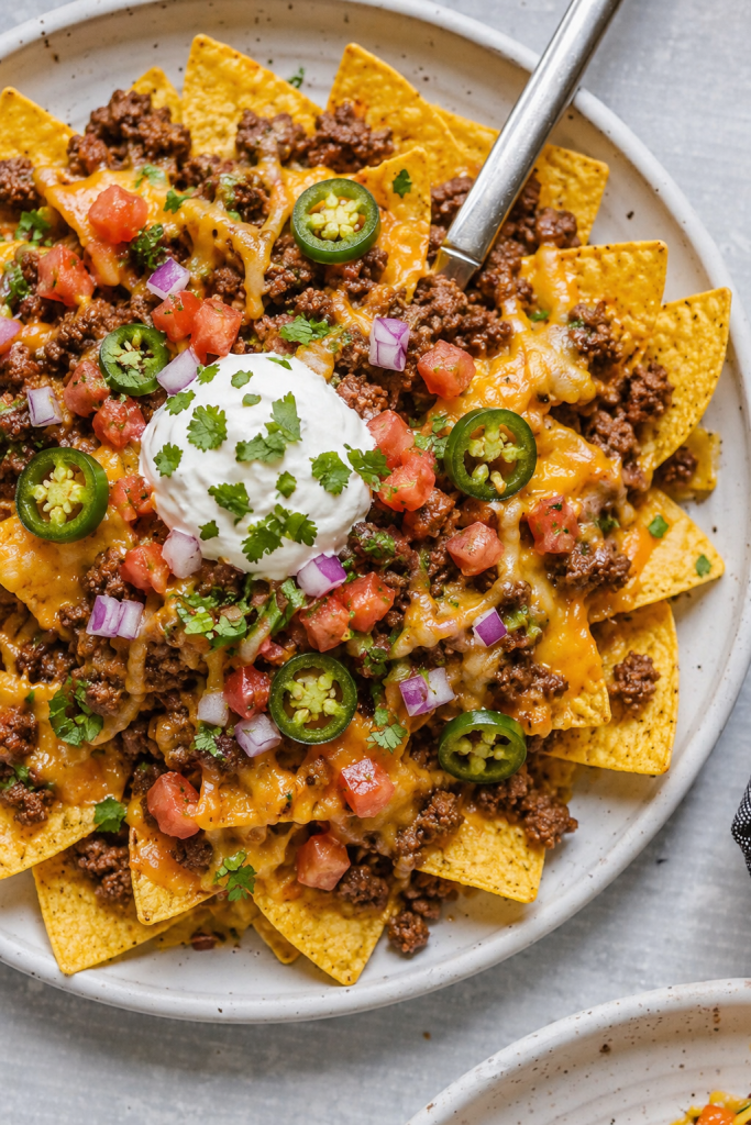 Beef And Cheese Nachos - Balanced Healthy Meals