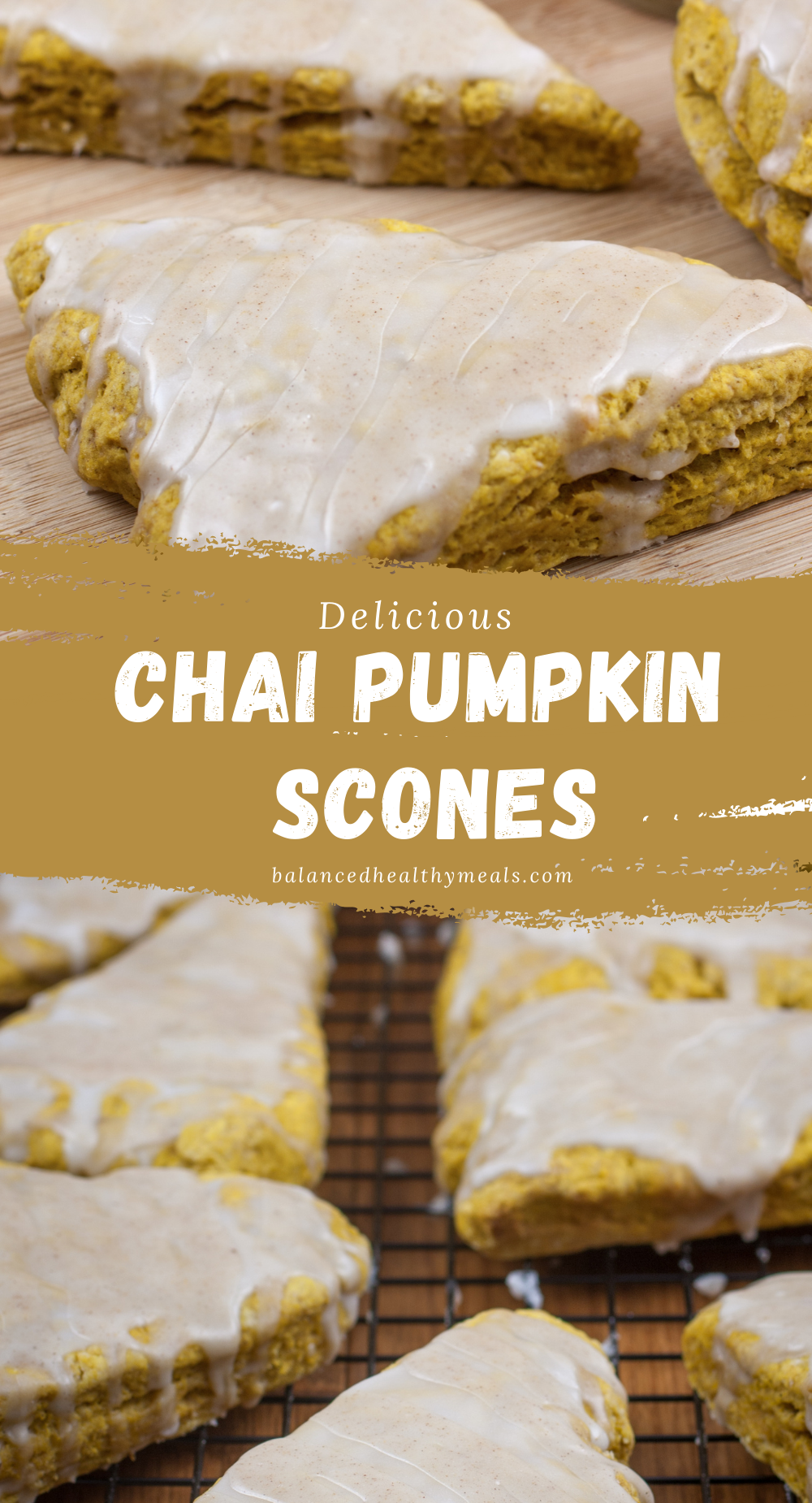 chai pumpkin scones