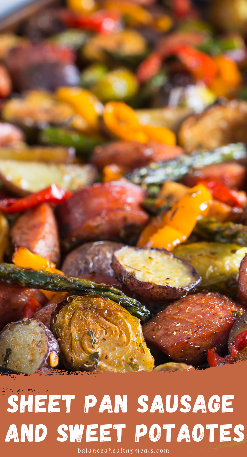 Sheet pan sausage and sweet potaotes