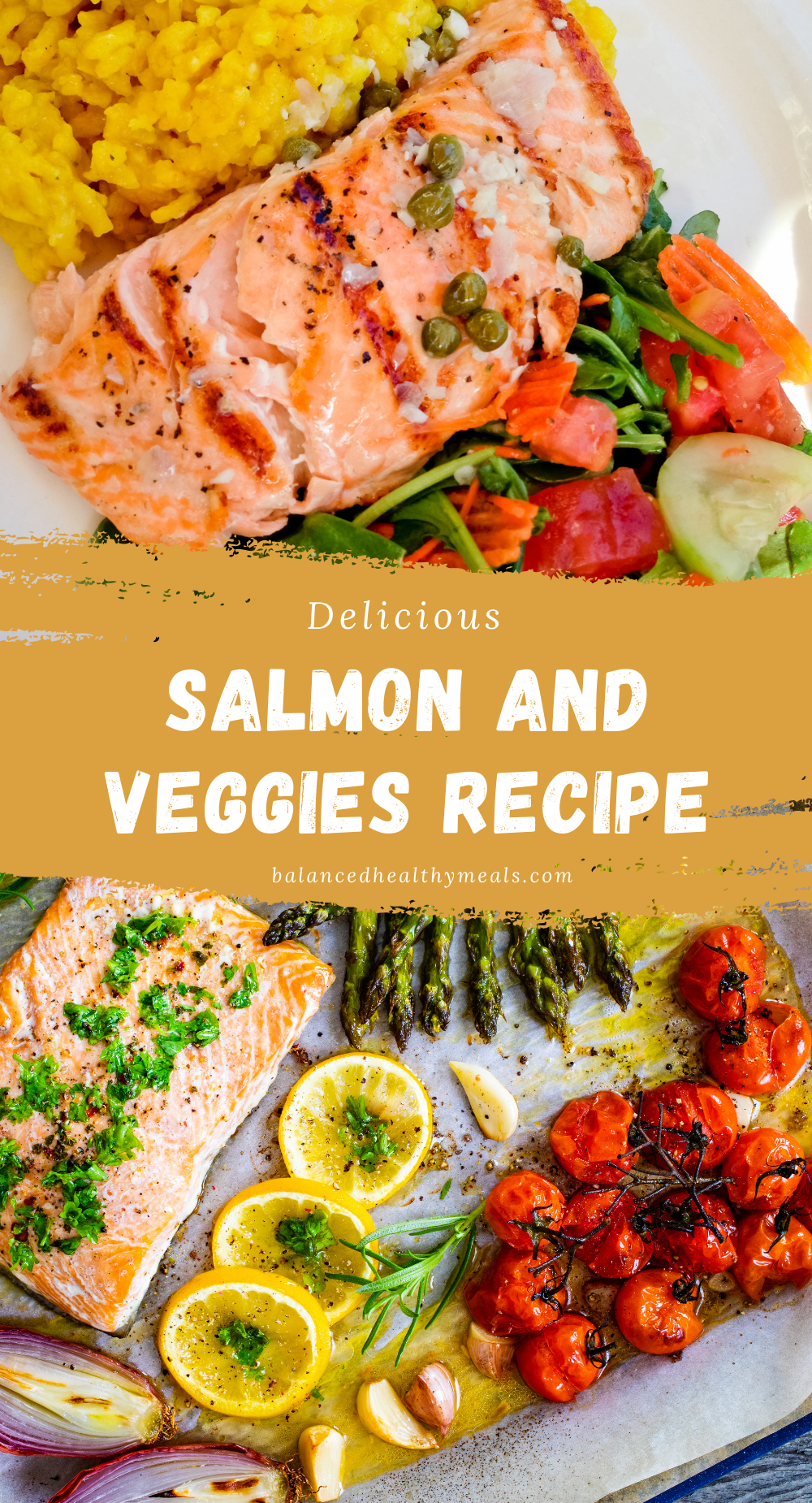 salmon and veggies