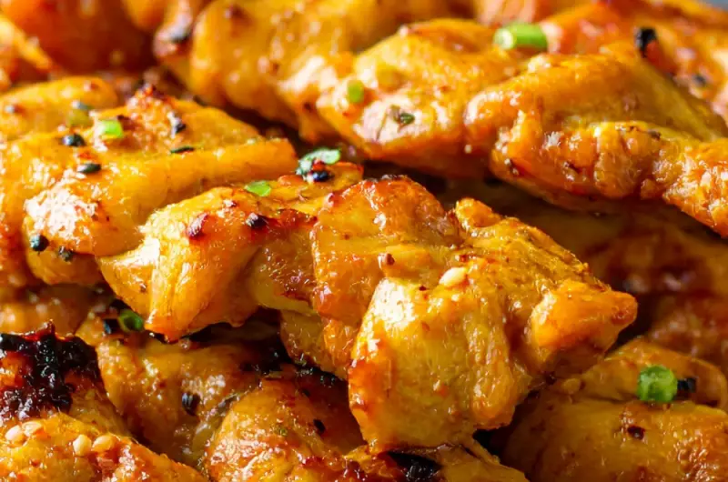 Chicken Satay with Creamy Peanut Sauce