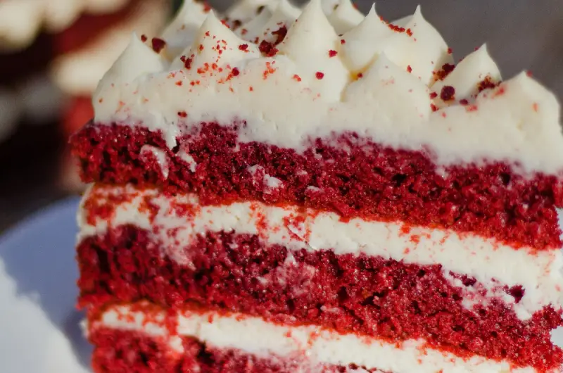 Red Velvet Cake Roll (With Cream Cheese Filling)