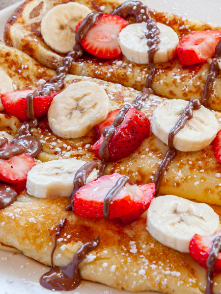 Nutella Banana Crepes