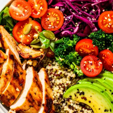 chicken quinoa bowl