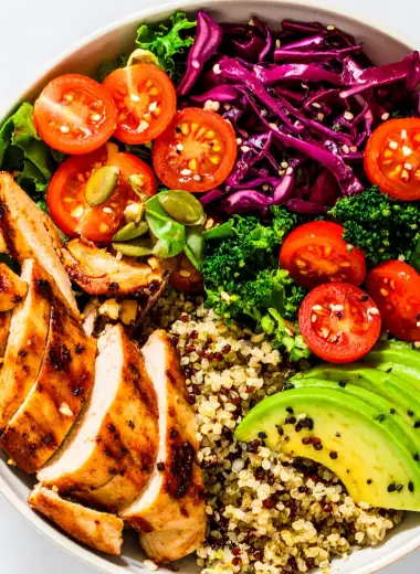 chicken quinoa bowl