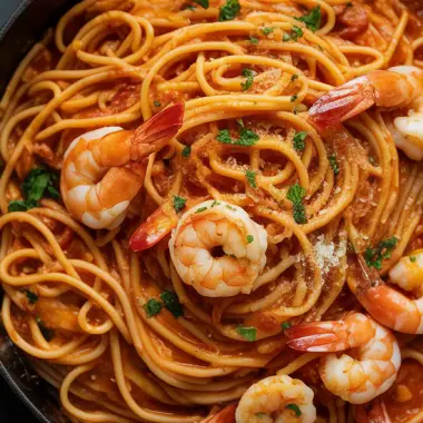 garlic shrimp pasta