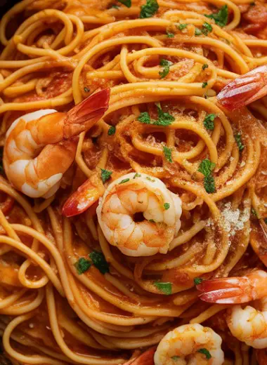 garlic shrimp pasta