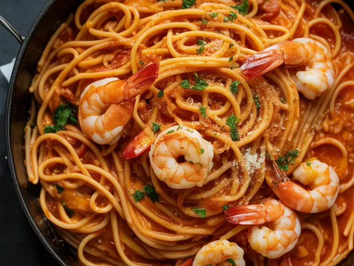 Garlic Butter Shrimp Pasta
