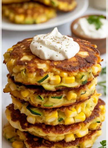 zucchini corn fritters