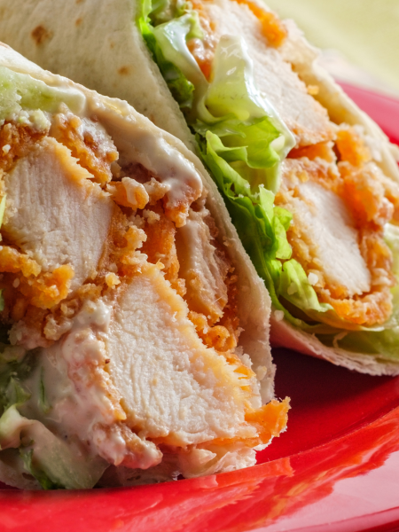 Chicken Caesar Salad Flatbread