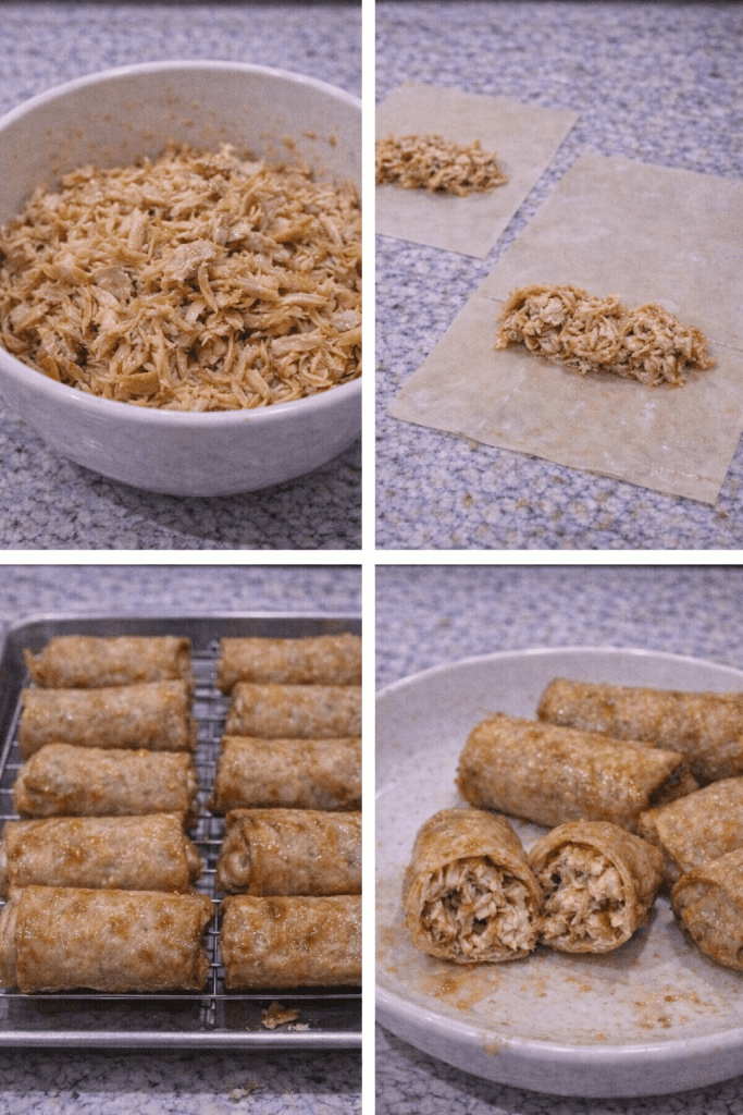 How To Make Honey Chicken Spring Rolls