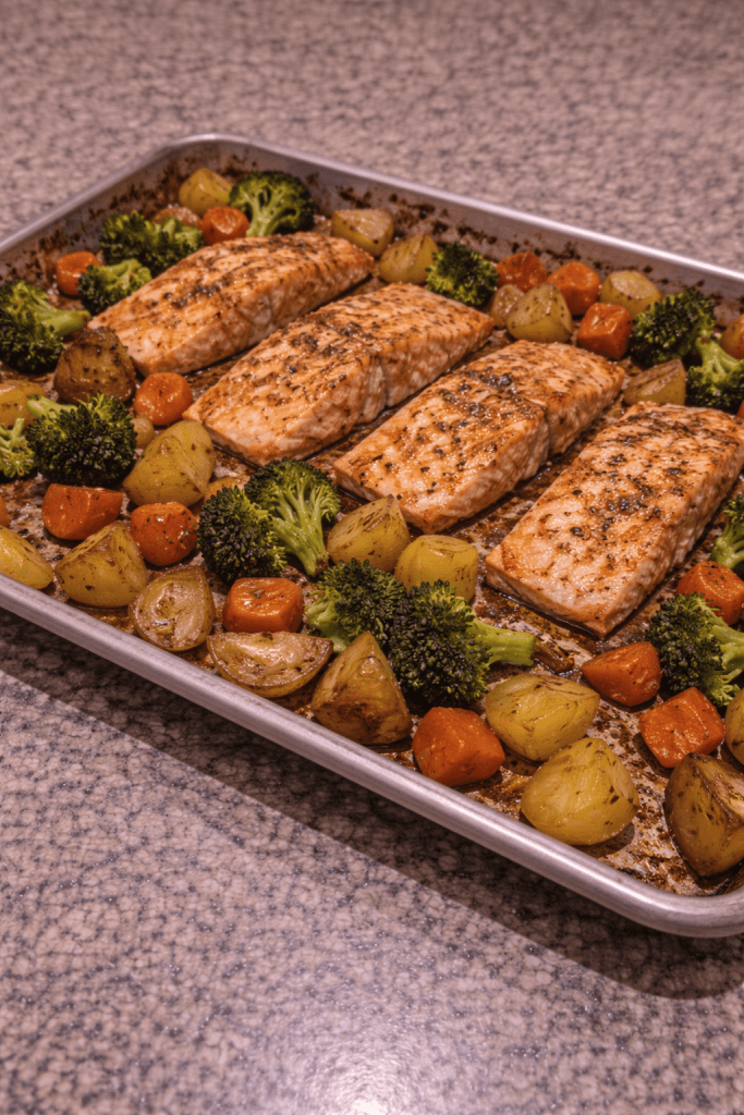 salmon veggies