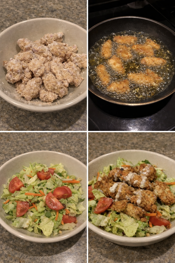 how to make crispy chicken salad