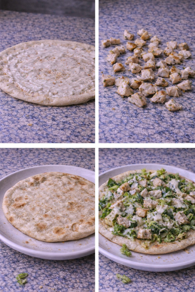 How To Make Chicken Caesar Salad Pizza